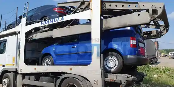 Автовоз Scania с прицепом Rolfo